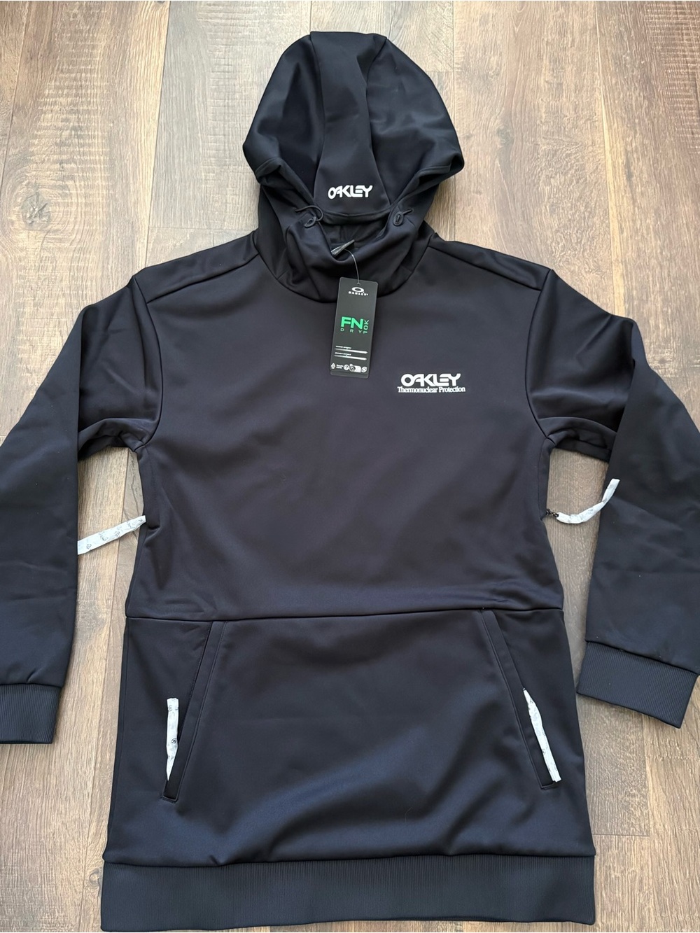 Oakley FN Dry Softshell Hoodie - Blackout - Snowboard Pullover Mens S - NWT